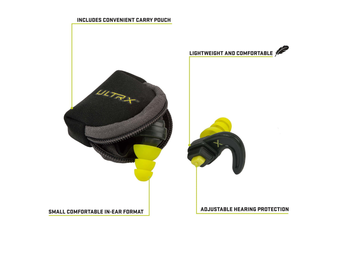 Allen ULTRX Shift Adjustable Protection Ear Plugs Gray/Yellow 4103