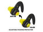 Allen ULTRX Shift Adjustable Protection Ear Plugs Gray/Yellow 4103