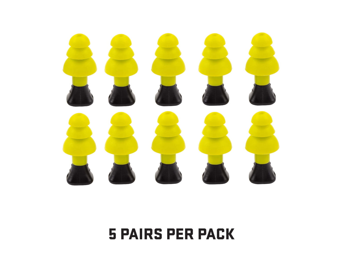 Allen ULTRX Silicone Ear Plugs 5-Pairs Yellow
