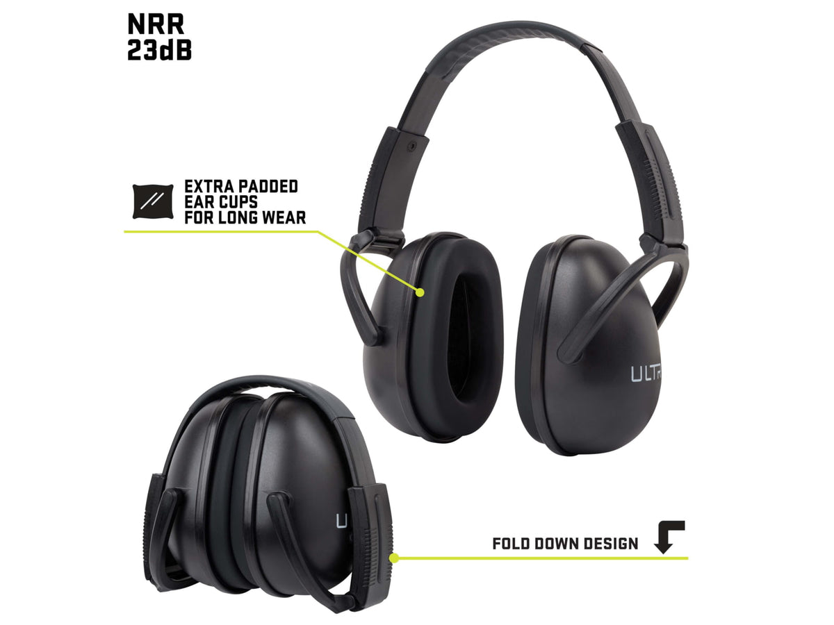 Allen ULTRX Sound Blocker Passive Earmuff Black 4127