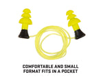 Allen ULTRX Tethered Silicone Ear Plugs 3-Pairs Yellow
