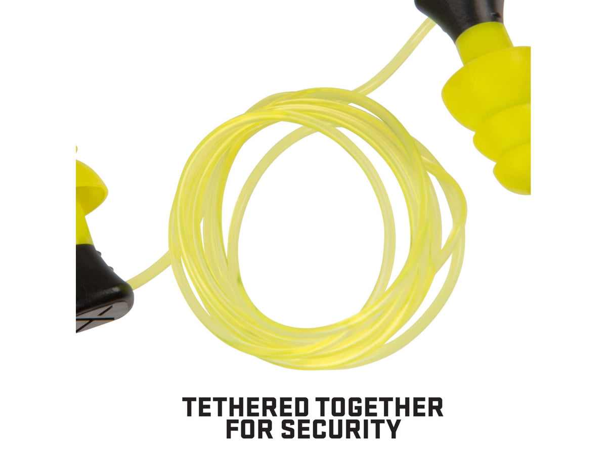 Allen ULTRX Tethered Silicone Ear Plugs 3-Pairs Yellow