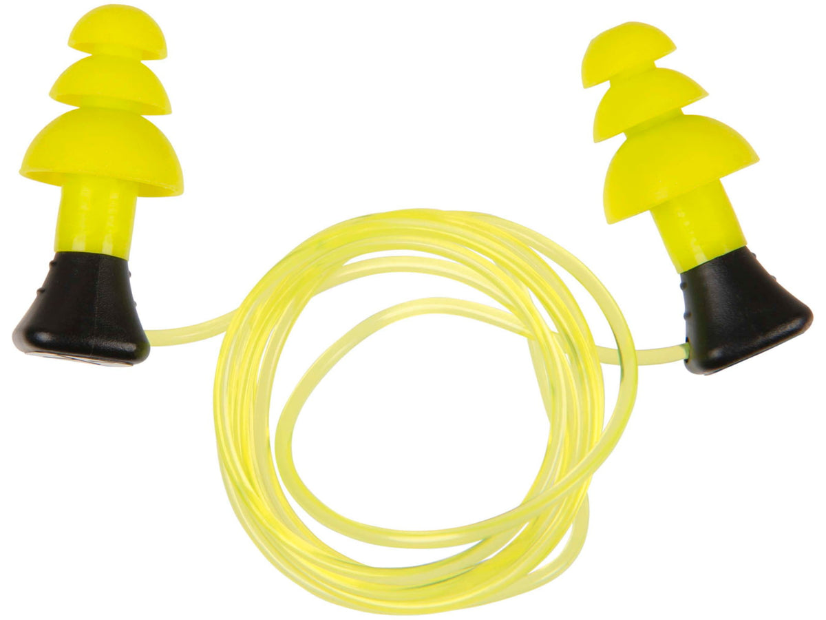 Allen ULTRX Tethered Silicone Ear Plugs 3-Pairs Yellow