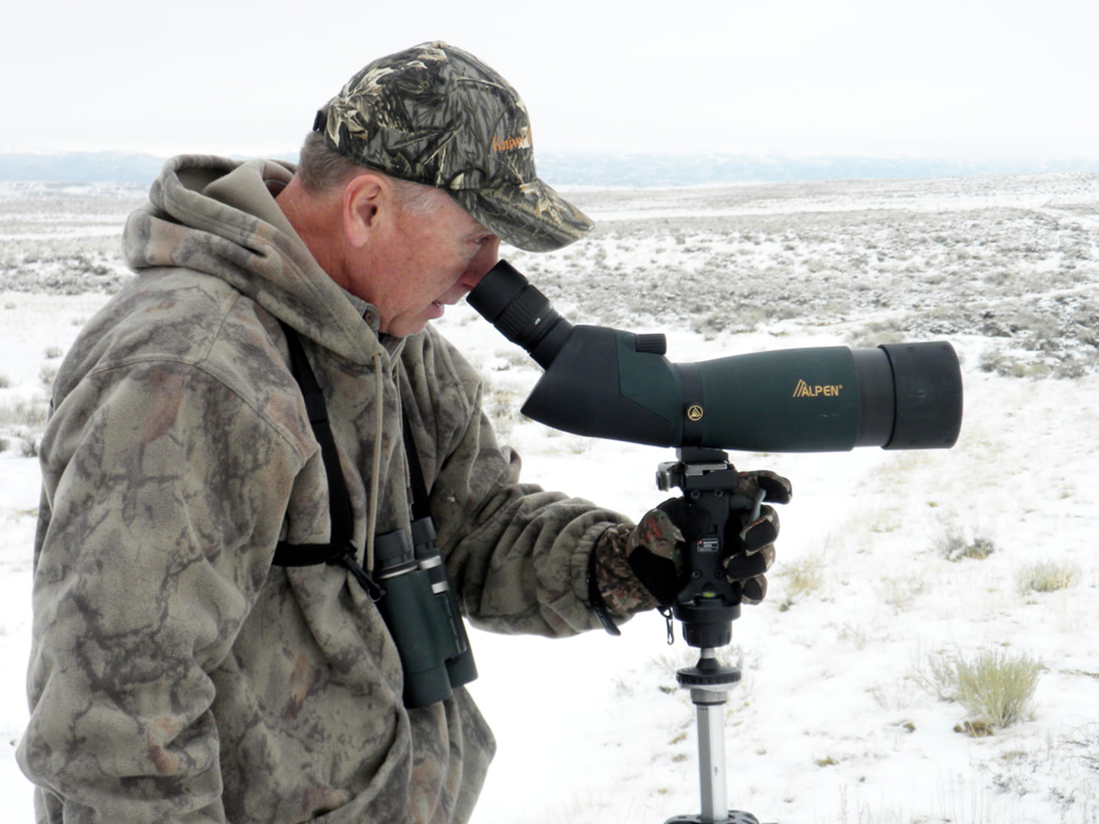 Alpen 20-60x80mm Angled Waterproof Spotting Scope - 45 Degree Eyepiece Nylon Case Portable 12in Swivel-Head Tripod