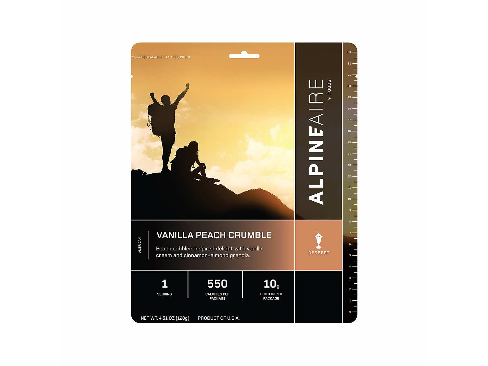 Katadyn Alpine Aire Foods Vanilla Peach Crumble 1 Serving 62910