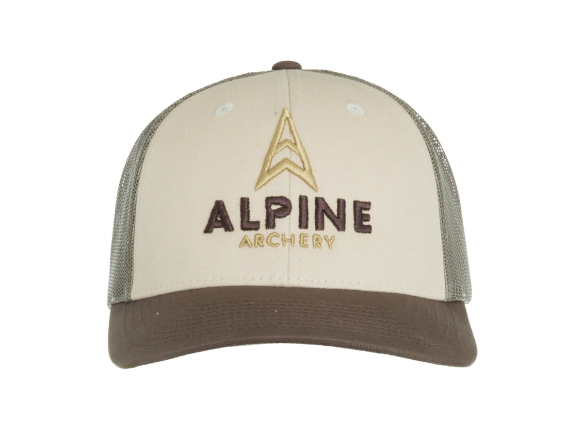 Alpine Archery Low Pro Trucker Cap - Men's Brown/Loden/Tan One Size 1601258