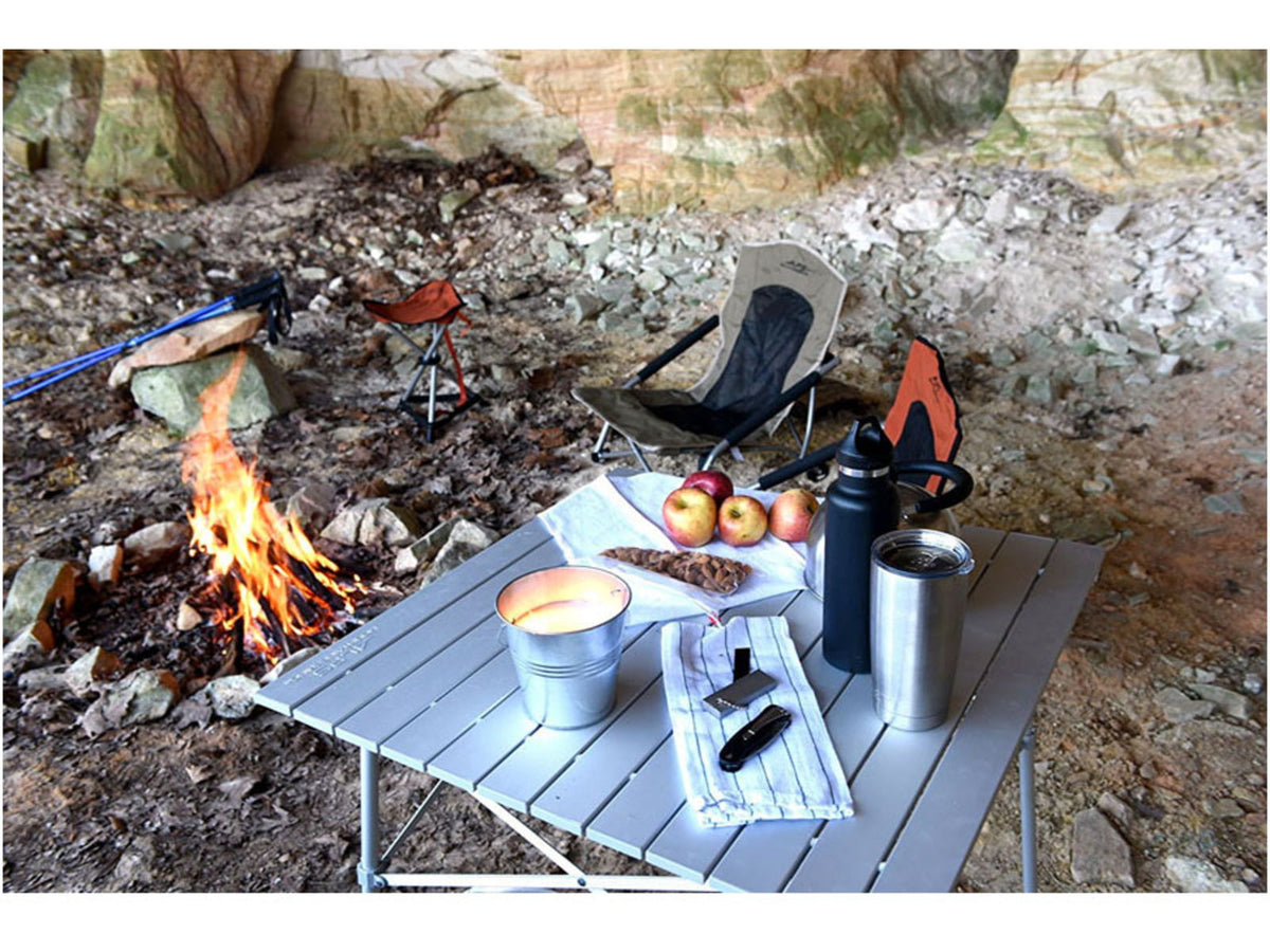 ALPS Mountaineering Camp Table Powder-Coated Aluminum Silver 8301076