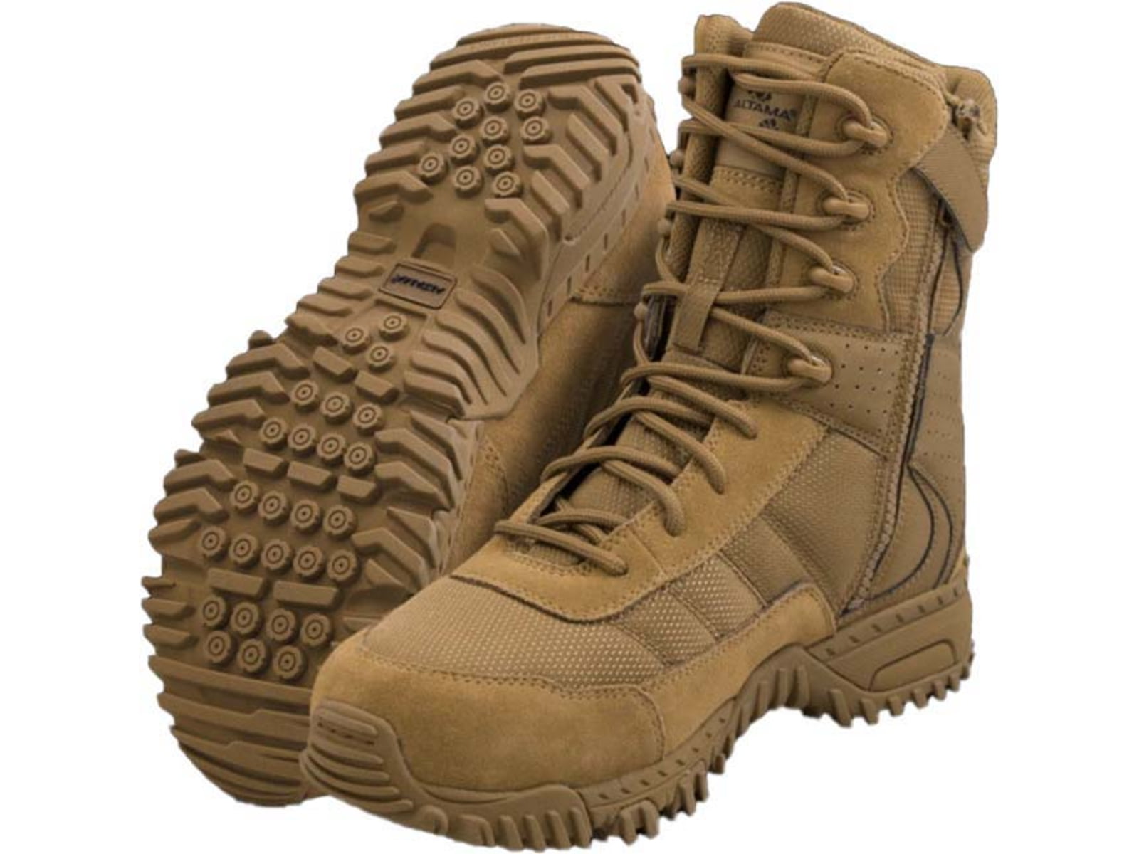 Altama Vengeance 8in Slip Resistant Side-Zip Boot - Mens W13 Coyote