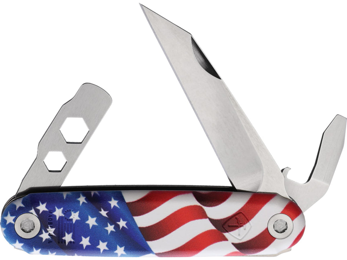 American Service Knife The Iron Sides Folder Seax Flg ASK004FLG