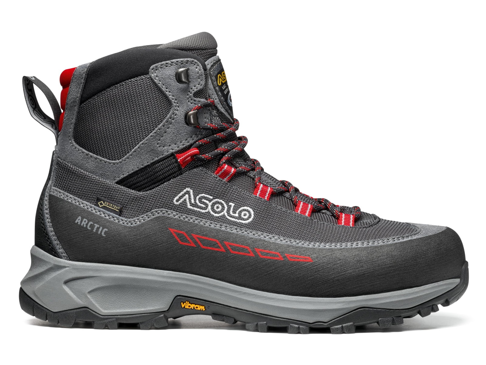 USED Asolo Arctic Boots - Men's Grey/Gunmetal/Red
