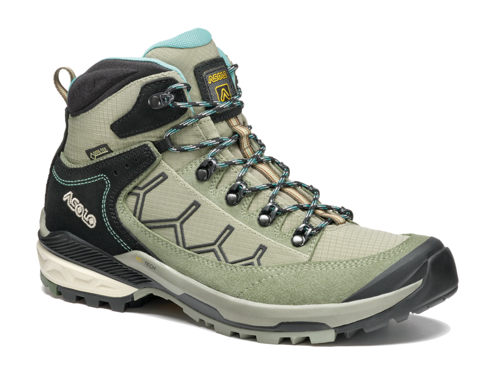USED Asolo Falcon EVO GV ML Hiking Boots - Women's Dry Weeds/Aqua Green