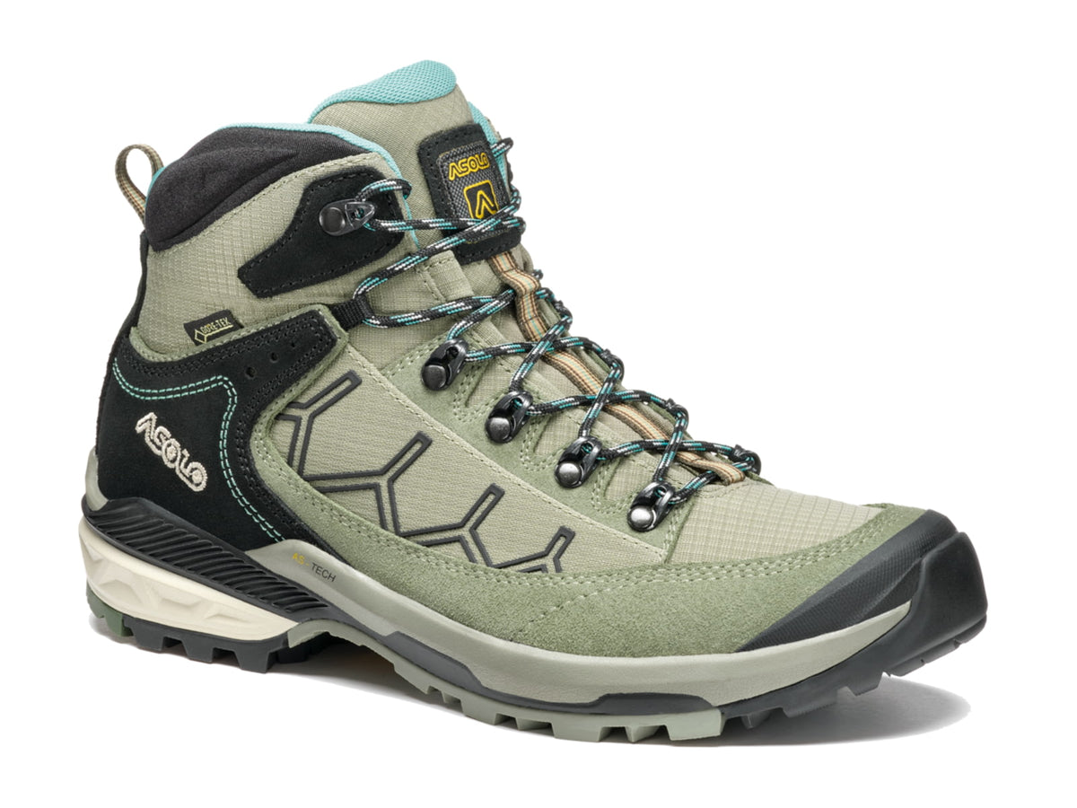USED Asolo Falcon EVO GV ML Hiking Boots - Women's Dry Weeds/Aqua Green