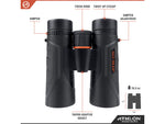 Athlon Optics Argos Gen II UHD 8x42mm Roof Prism Binoculars Black