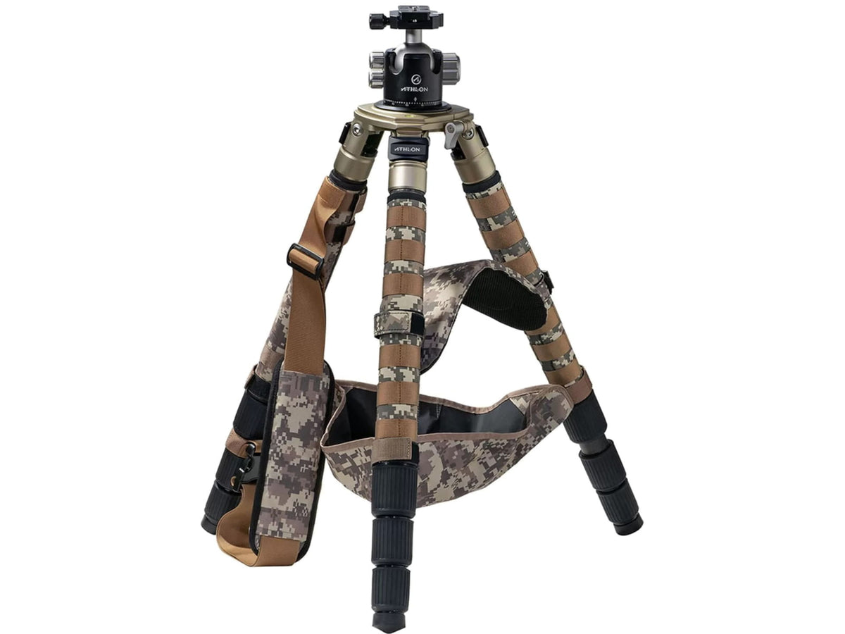 Athlon Optics Midas CF32 32mm Tube Carbon Fiber Tripod Black/Tan