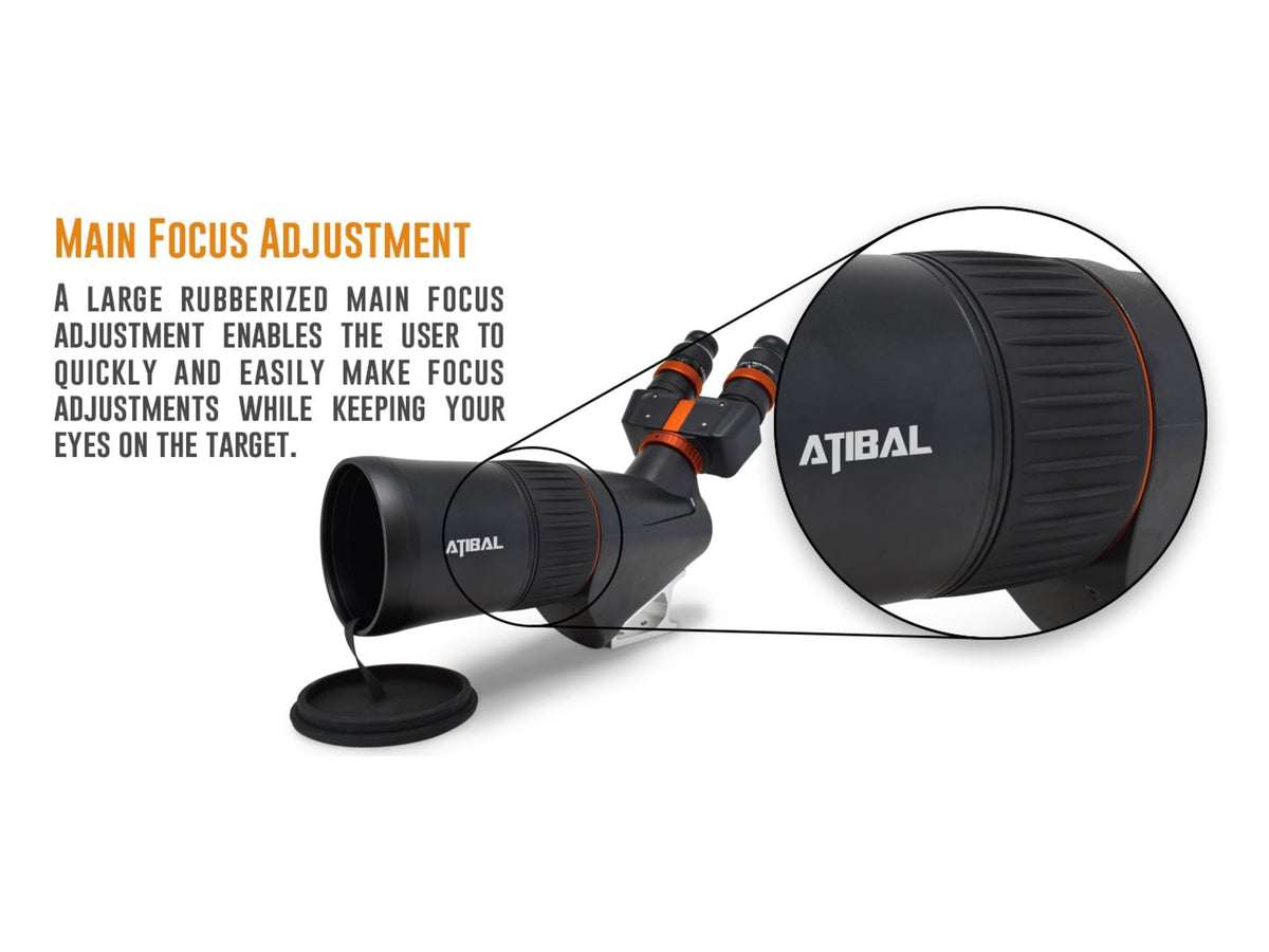 Atibal Meridian Bino Spotting Scope 40x80mm ED APO Lens Black 16 inches AT-MER-BSS-40x80