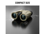 ATN LRF 3000 10x42mm Roof Ballistics Laser Rangefinding Binocular Army Brown BN1042LRF3k