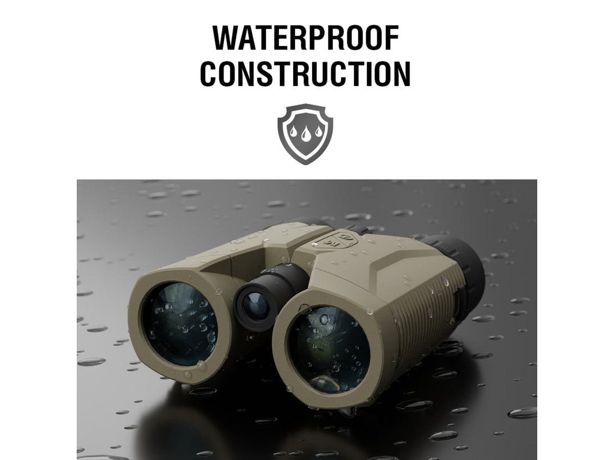 ATN LRF 3000 10x42mm Roof Ballistics Laser Rangefinding Binocular Army Brown BN1042LRF3k