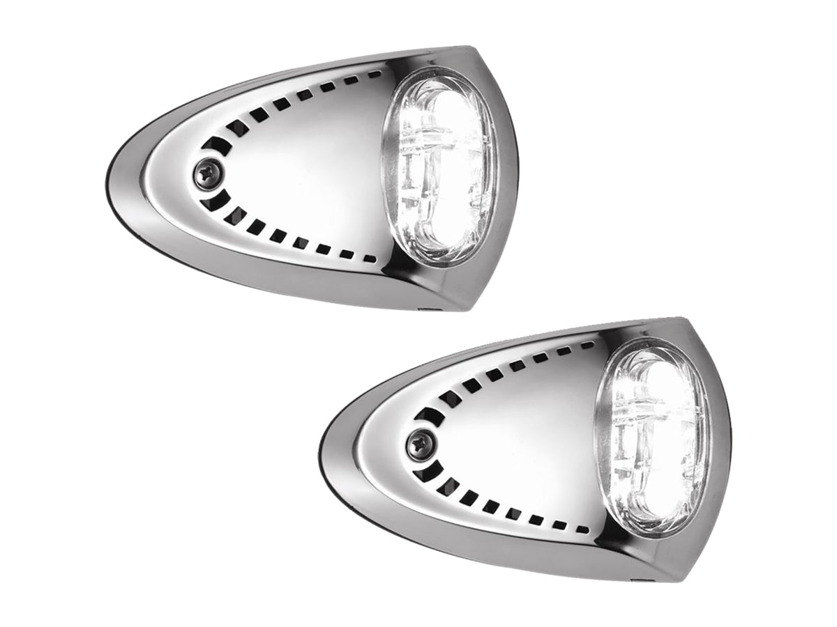 Attwood Marine LED Docking Lights Stainless Steel Pair White 6522SS7