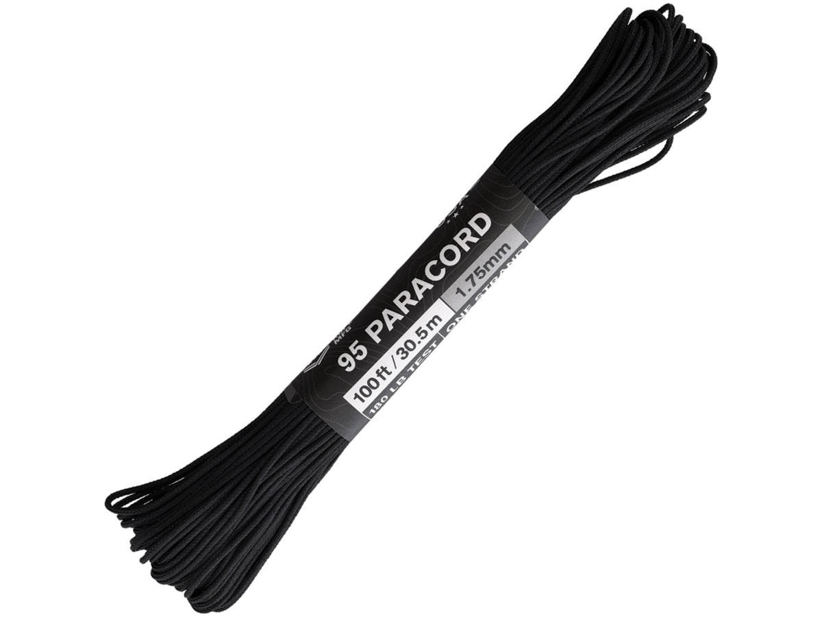 Atwood 95 Paracord 100ft Black 95-S01 BLACK