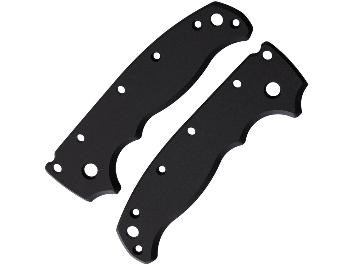 August Engineering AD20.5 Plain Handle Scales Black Aluminum AE-1201-BLK