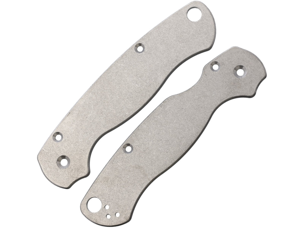 August Engineering Classic Ti SW Para2 Handle Scales Stonewash Titanium AE-1921