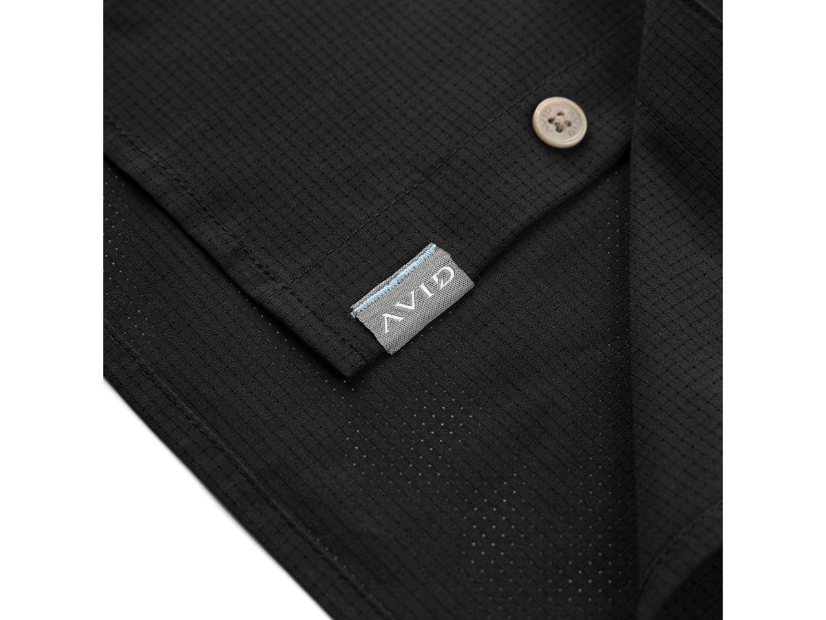 USED AVID Sportswear Cabo Performance Short Sleeve Shirt - Men's Black Large