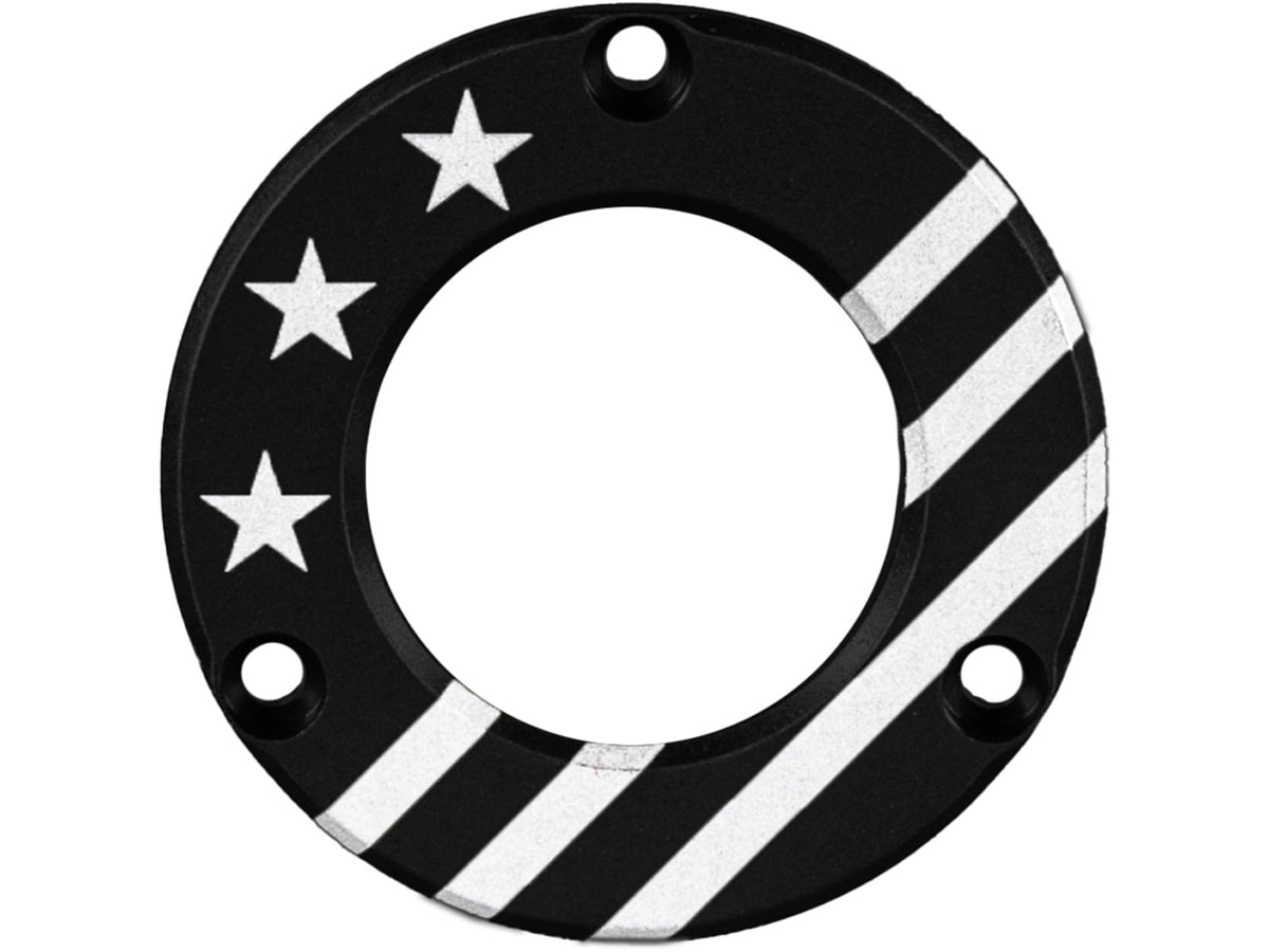 Axcel Driver Hubcap Black w/Engraving Made In USA/Patriotic Theme 1502883