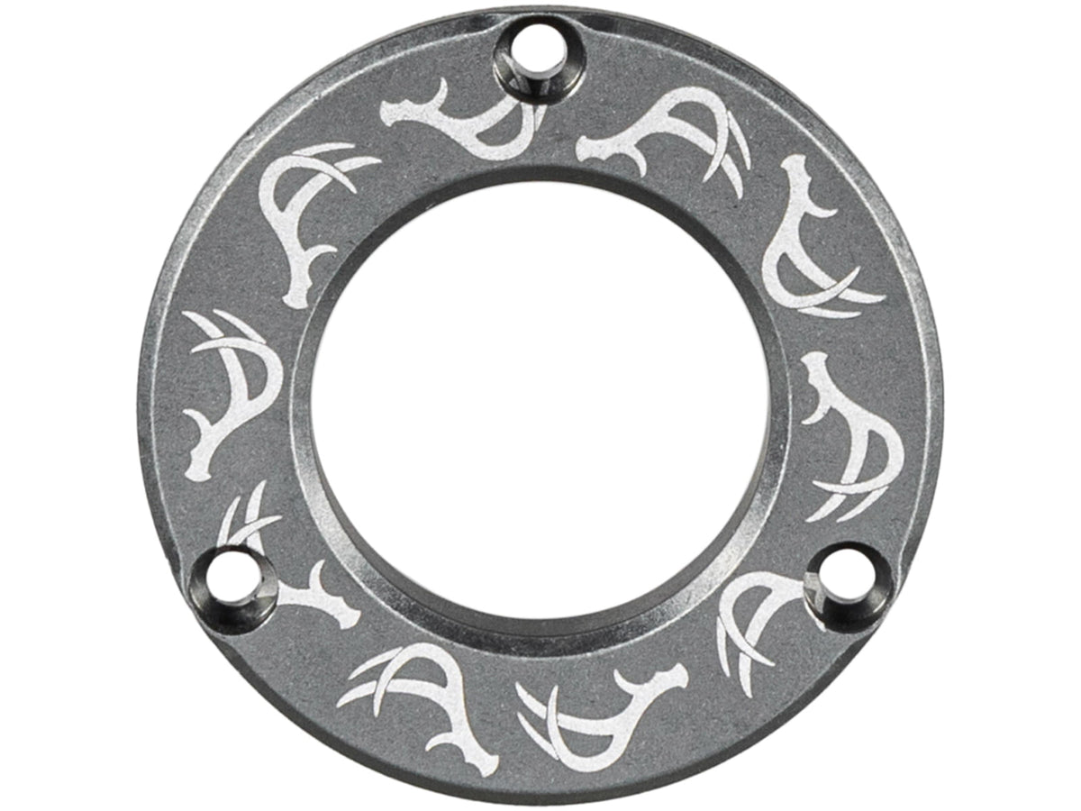 Axcel Driver Hubcap Stone Gray w/Engraving Deer Antlers Pattern 1502889