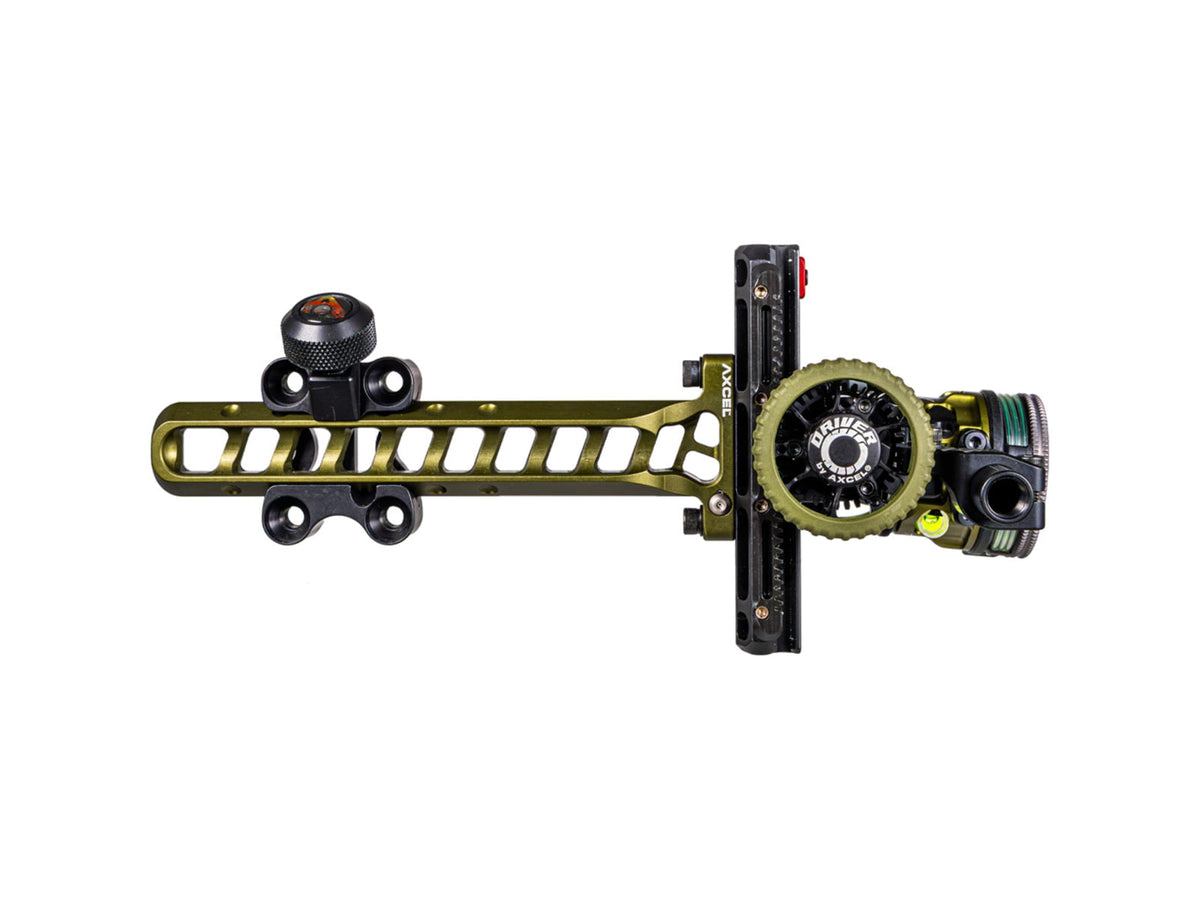 Axcel Driver Plus Slider Sight w/AVX-31 Scope Tactical BH .019 Green Fiber Single Pin Right Hand 1502896