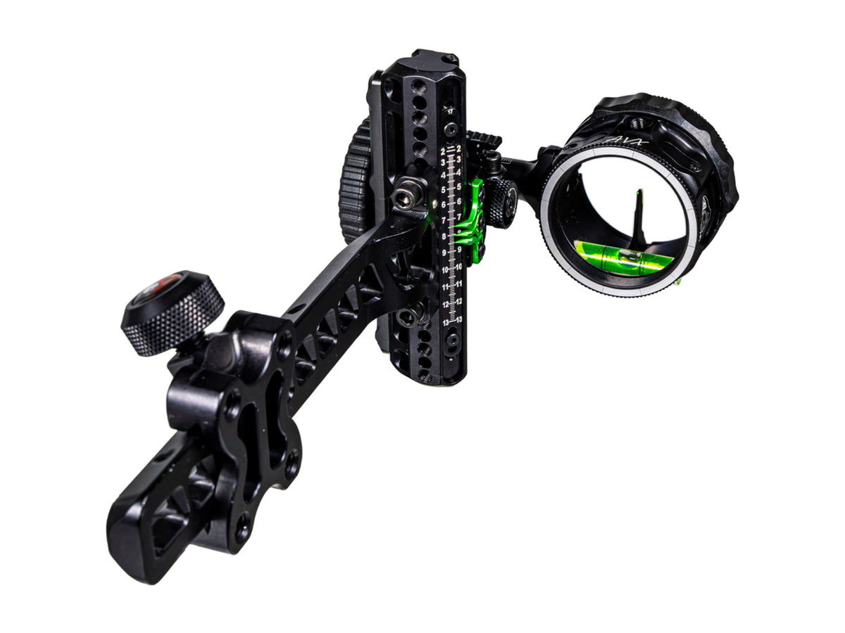 Axcel Driver Plus Slider Sight w/AVX-41 Scope Stealth BH .010 Green Fiber Single Pin Left Hand 1502921