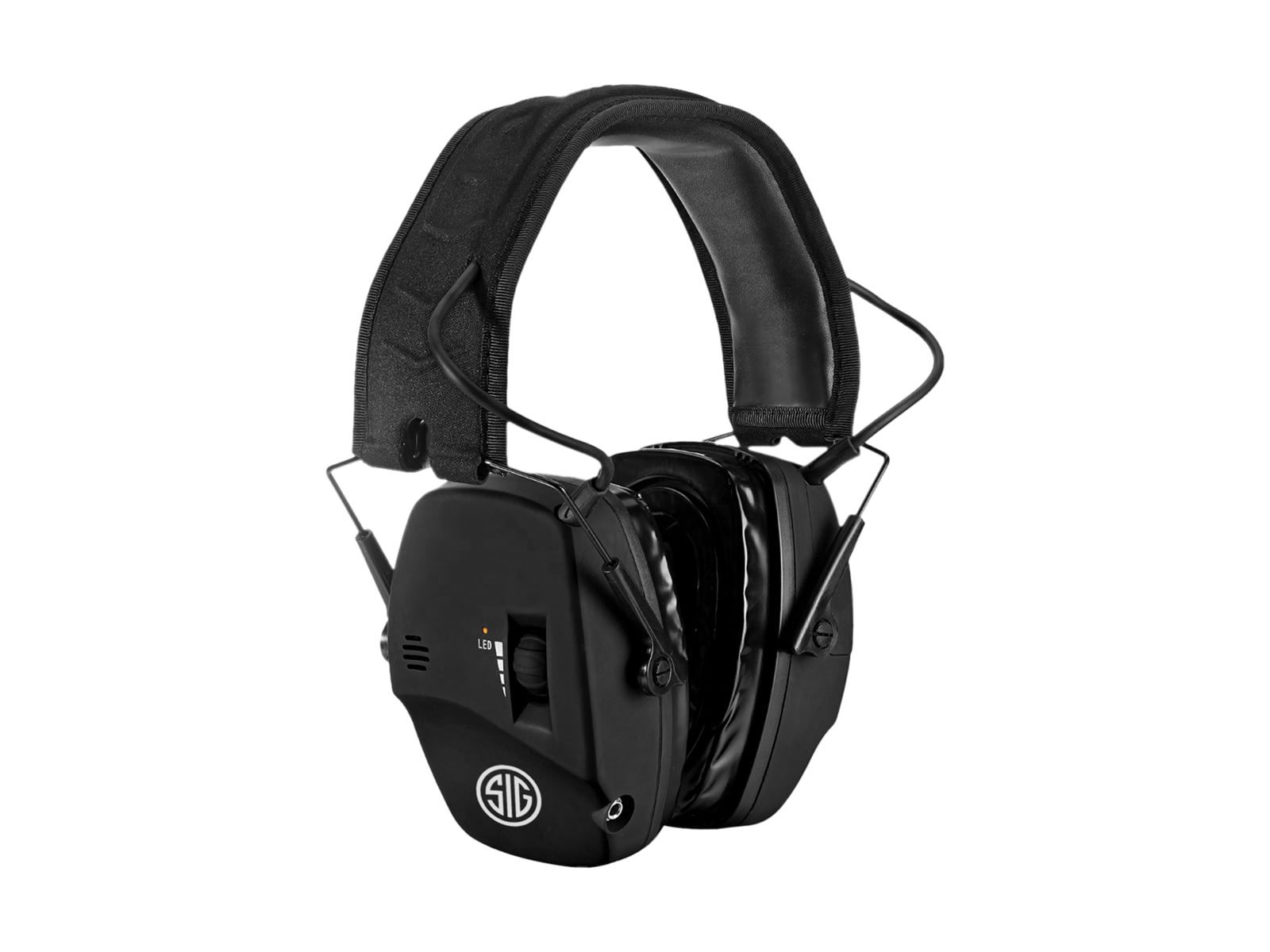 AXIL TRACKR Electronic Earmuffs Sig Sauer Black Medium TRACKR-BS