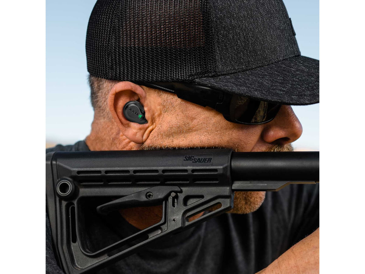 AXIL XCOR Pro Hearing Protection Ear Buds Black Small Box StandardMultiple Eartip Sizes & Styles Included XCOR-R