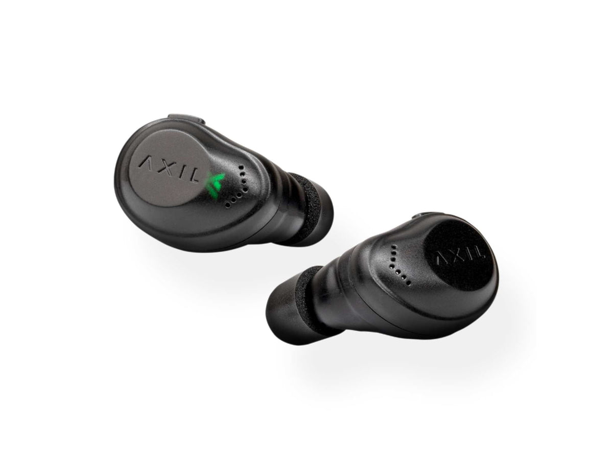 AXIL XCOR Pro Hearing Protection Ear Buds Black Small Box StandardMultiple Eartip Sizes & Styles Included XCOR-R