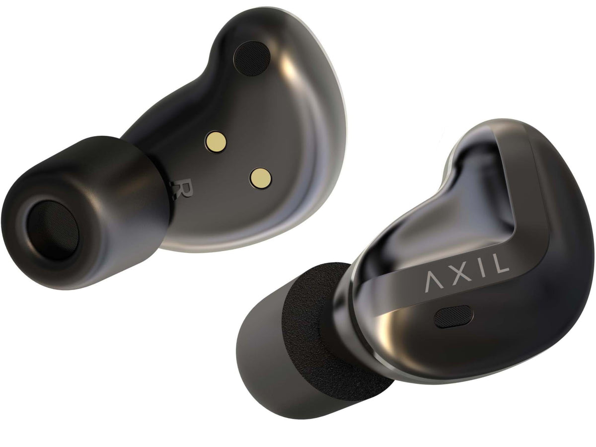 AXIL XCOR Pro II Ear Plugs NRR 24dB Foam / 11 dB Silicone Tips Black Adjustable XCOR-PRO-II
