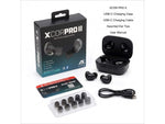 AXIL XCOR Pro II Ear Plugs NRR 24dB Foam / 11 dB Silicone Tips Black Adjustable XCOR-PRO-II