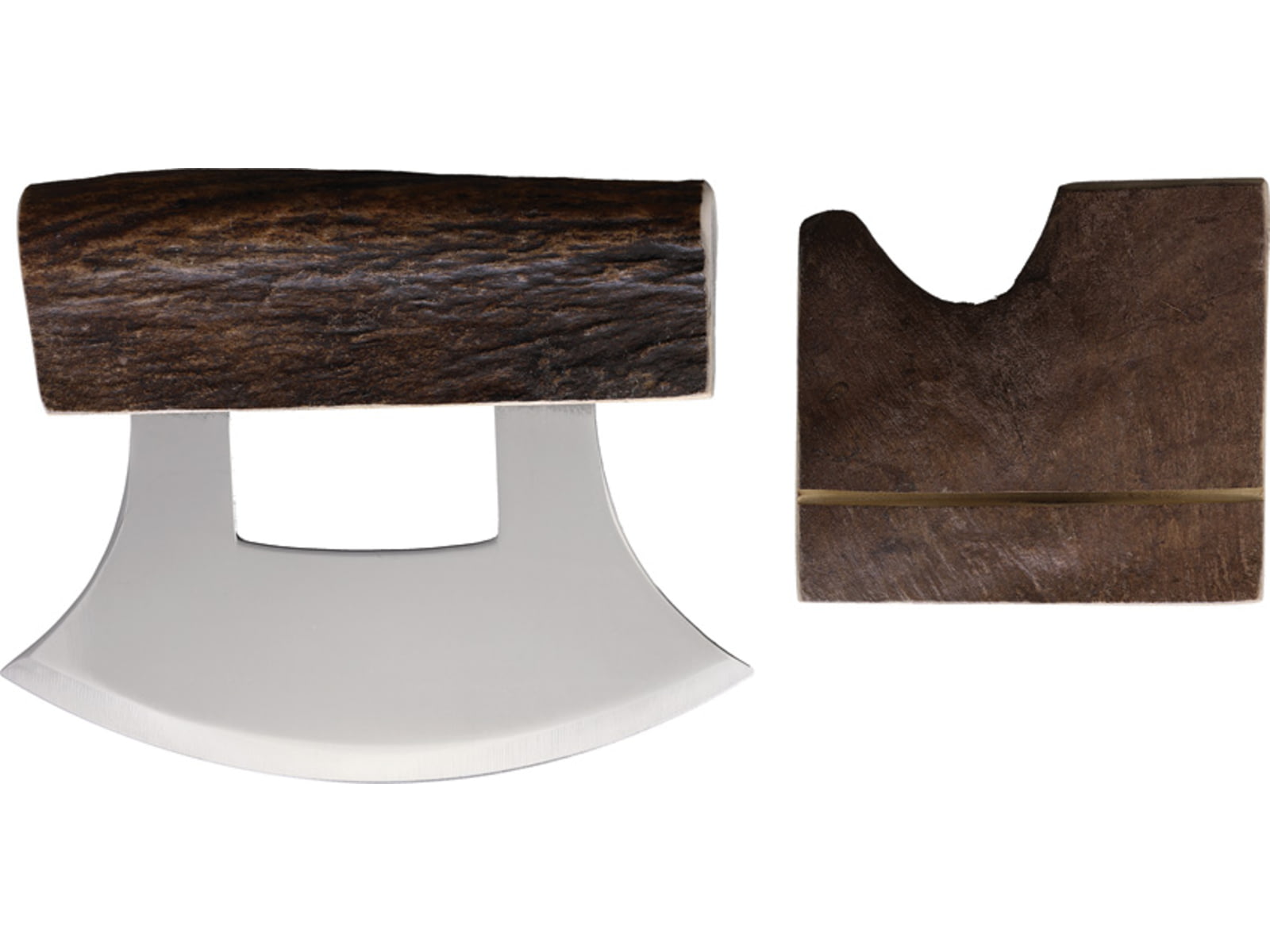 B Merry Ulu Moose Antler Natural 5.75 in Kitchen Knife Shed Moose Antler