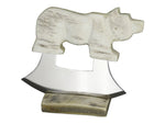 B Merry Ulu Moose Antler Walking Bear 5.75 in Kitchen Knife UMAB17