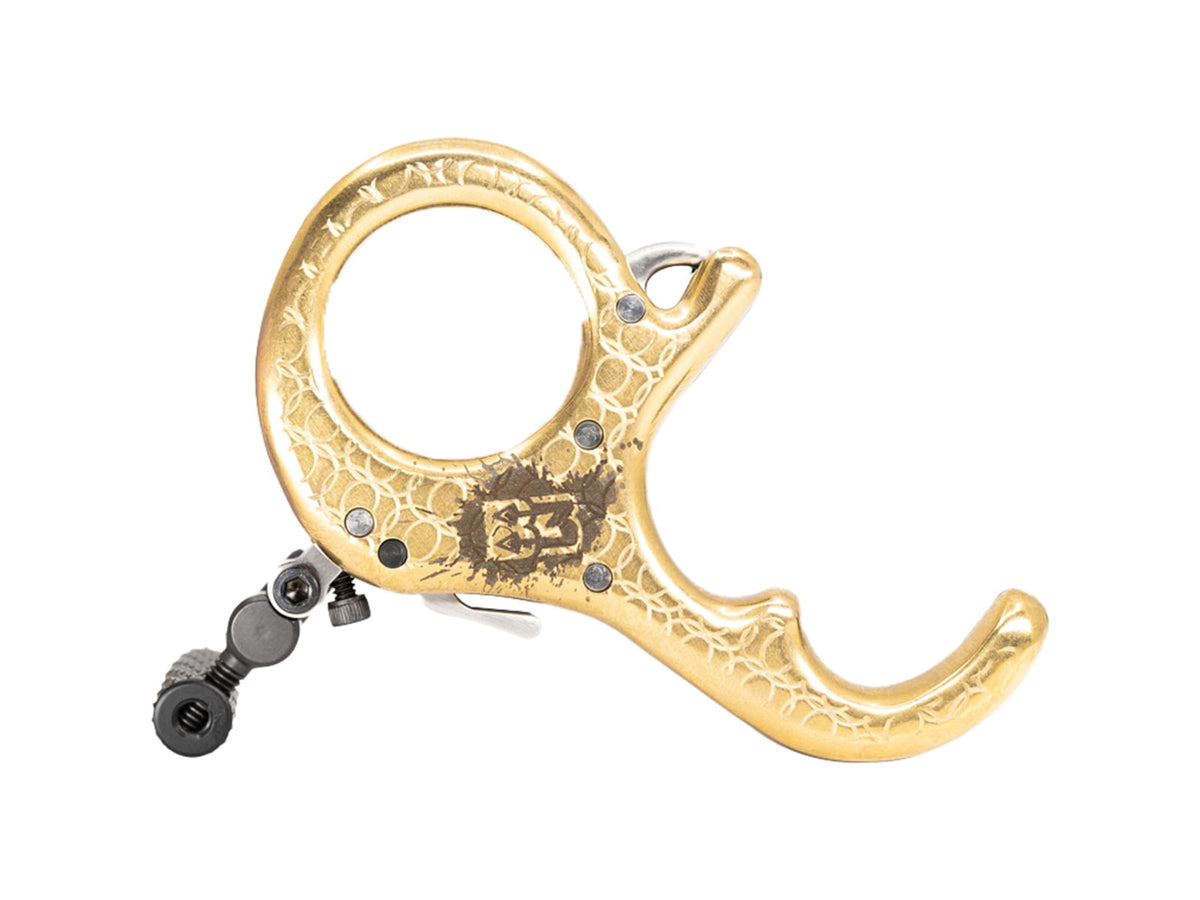 B3 Archery Omega Mini Release Black/Brass MEGA-MINI-BR