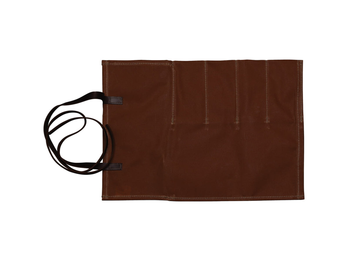 Badger Claw Outfitters 4-Pocket Canvas Knife Roll Brown KNIFE-ROLL-4-POCKET