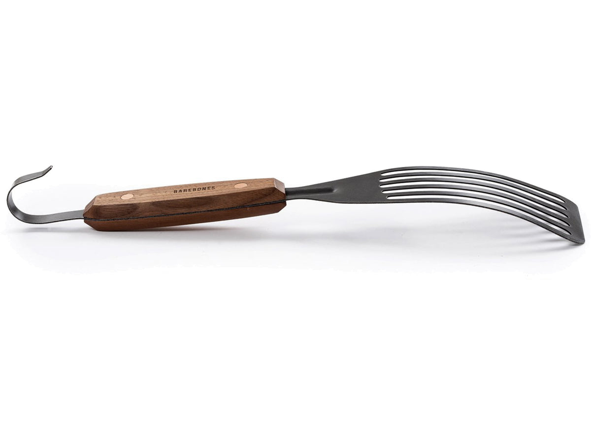 Barebones Cowboy Grill Fish Spatula Stainless Steel Natural Walnut CKW-467