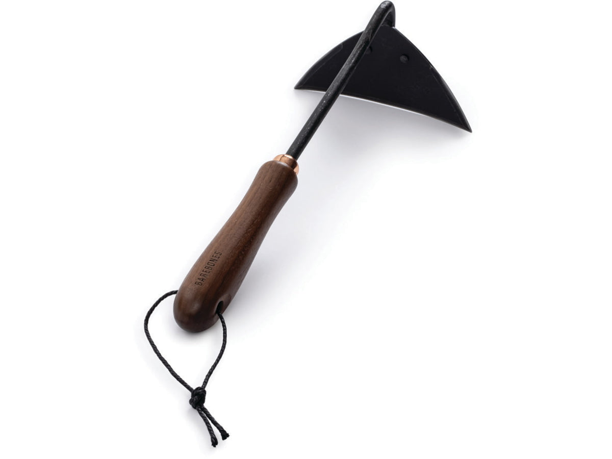 Barebones Triangle Hoe Heat-Treated 2Cr13 Stainless Steel Blade Walnut Handle GDN-091