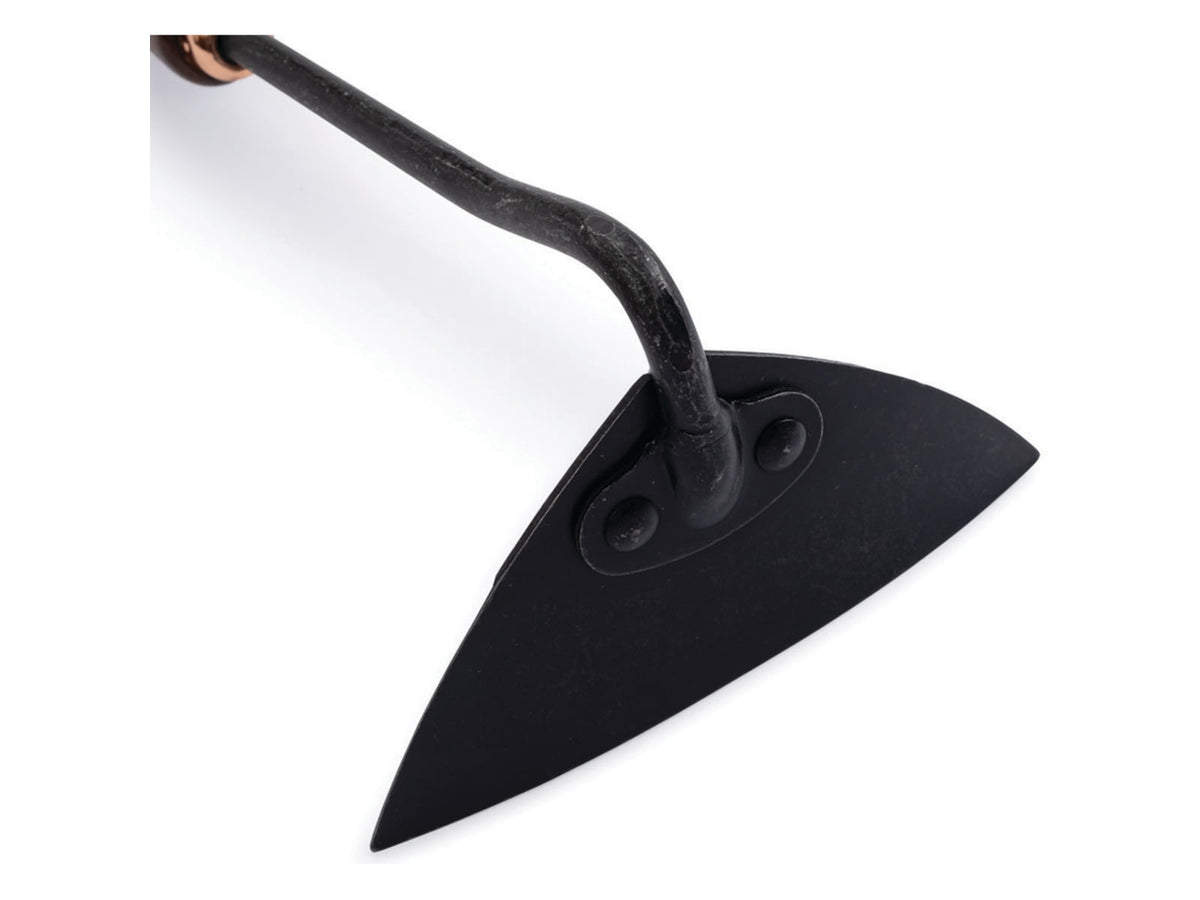 Barebones Triangle Hoe Heat-Treated 2Cr13 Stainless Steel Blade Walnut Handle GDN-091