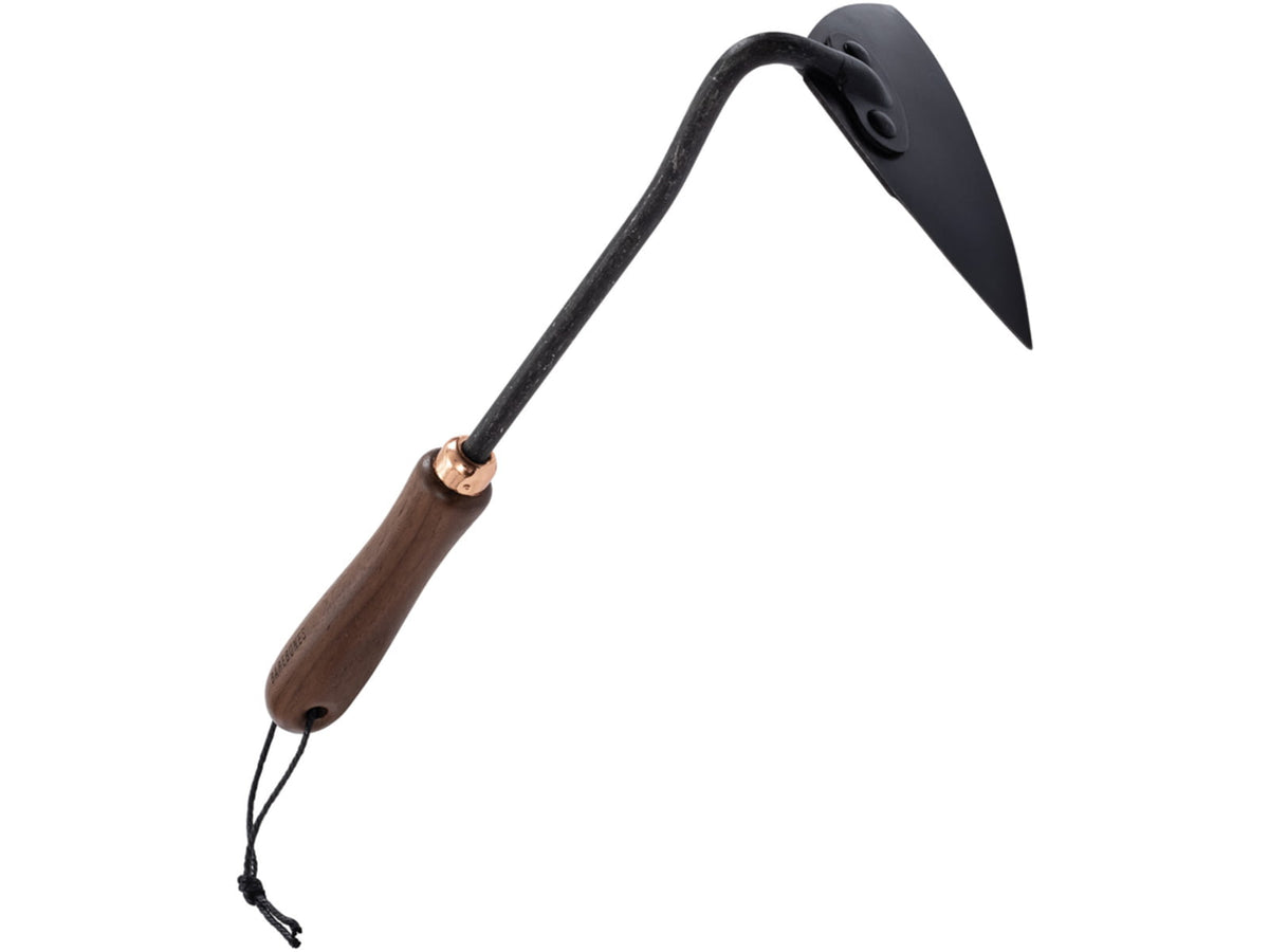 Barebones Triangle Hoe Heat-Treated 2Cr13 Stainless Steel Blade Walnut Handle GDN-091