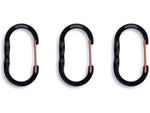 Barebones Wiregate Carabiner Small 3 Pack Black STC-620