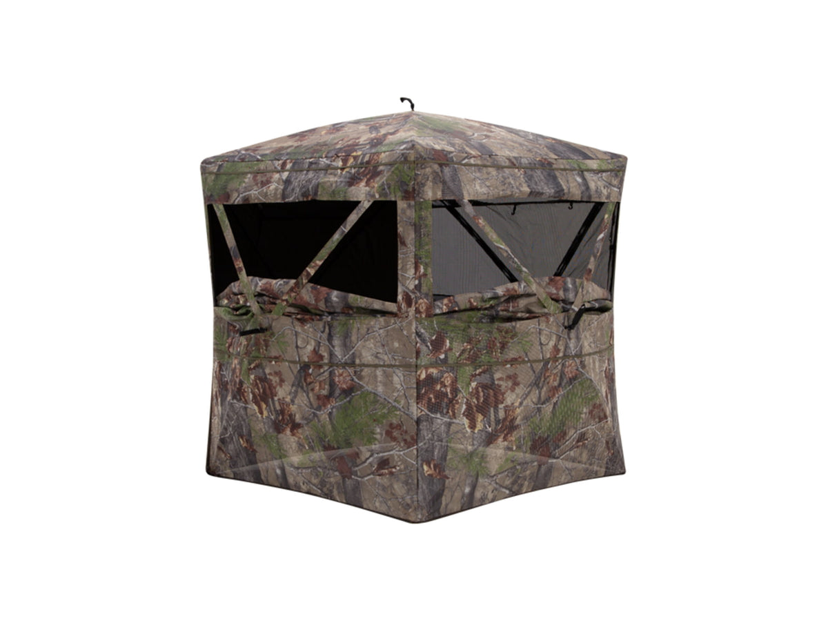 Barronett Blinds Insight See-Through Hunting Blind View-Through Fabric Silent Shooting Windows Bloodtrail Backwoods 68in x 71in x 71in Bloodtrail Backwoods 2-Person NS200BW