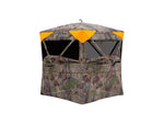 Barronett Blinds Insight See-Through Hunting Blind View-Through Fabric Silent Shooting Windows Bloodtrail Backwoods 68in x 71in x 71in Bloodtrail Backwoods 2-Person NS200BW