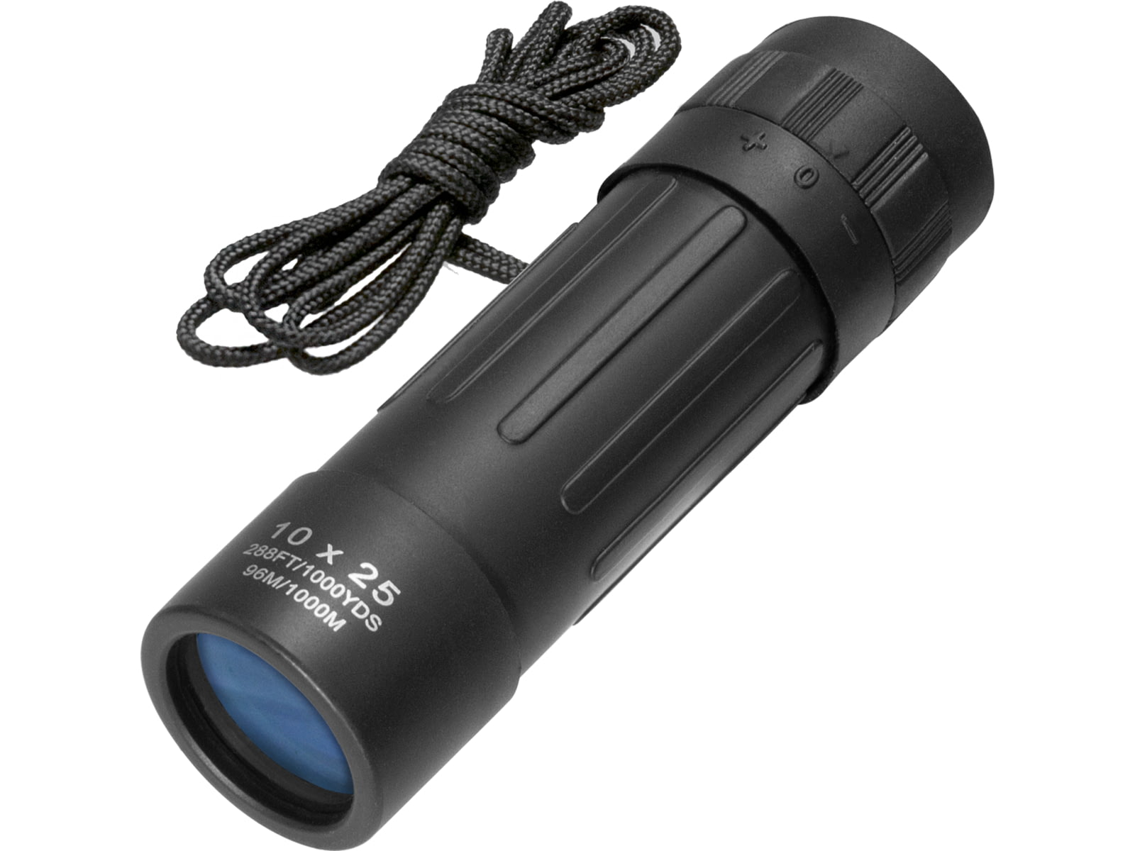 Barska 10x25 Lucid-View Pocket Roof BK-7 Prism Monocular Black - Clam Pack -