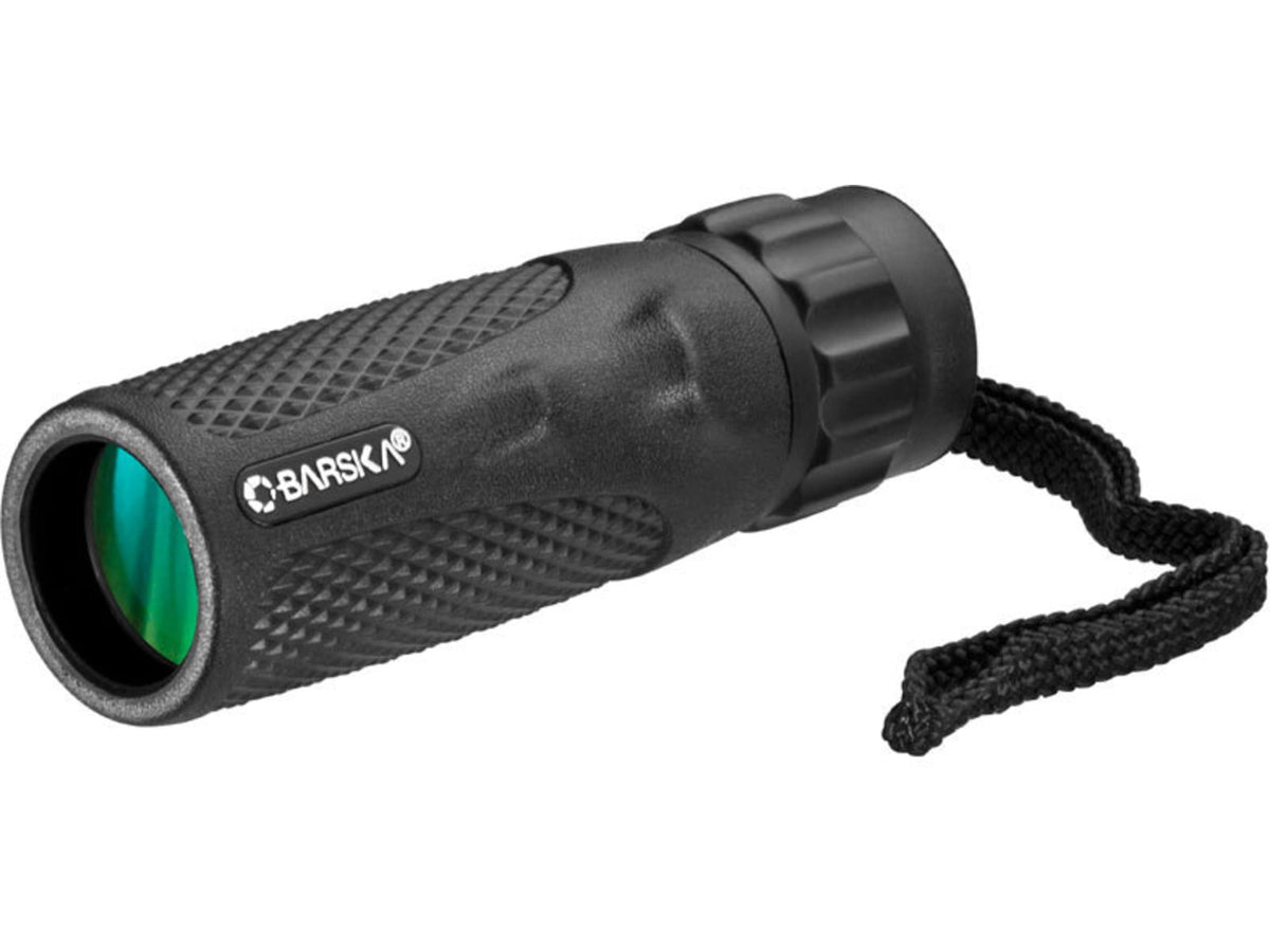 Barska 10x25 WP Blackhawk Monocular BK7 Green Lens Black AA12130