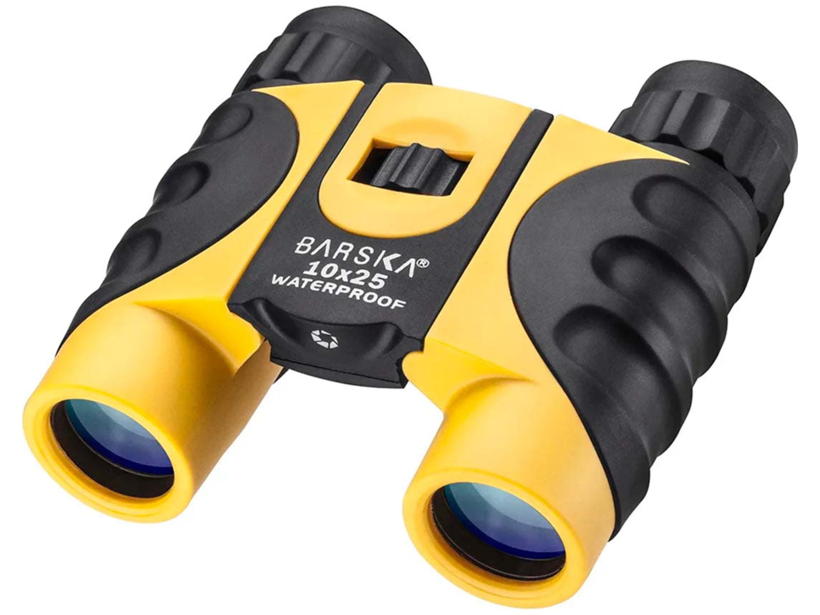 Barska 10x25mm BK-7 Roof Blueline Colorado Compact Waterproof Binoculars Yellow Small CO10697