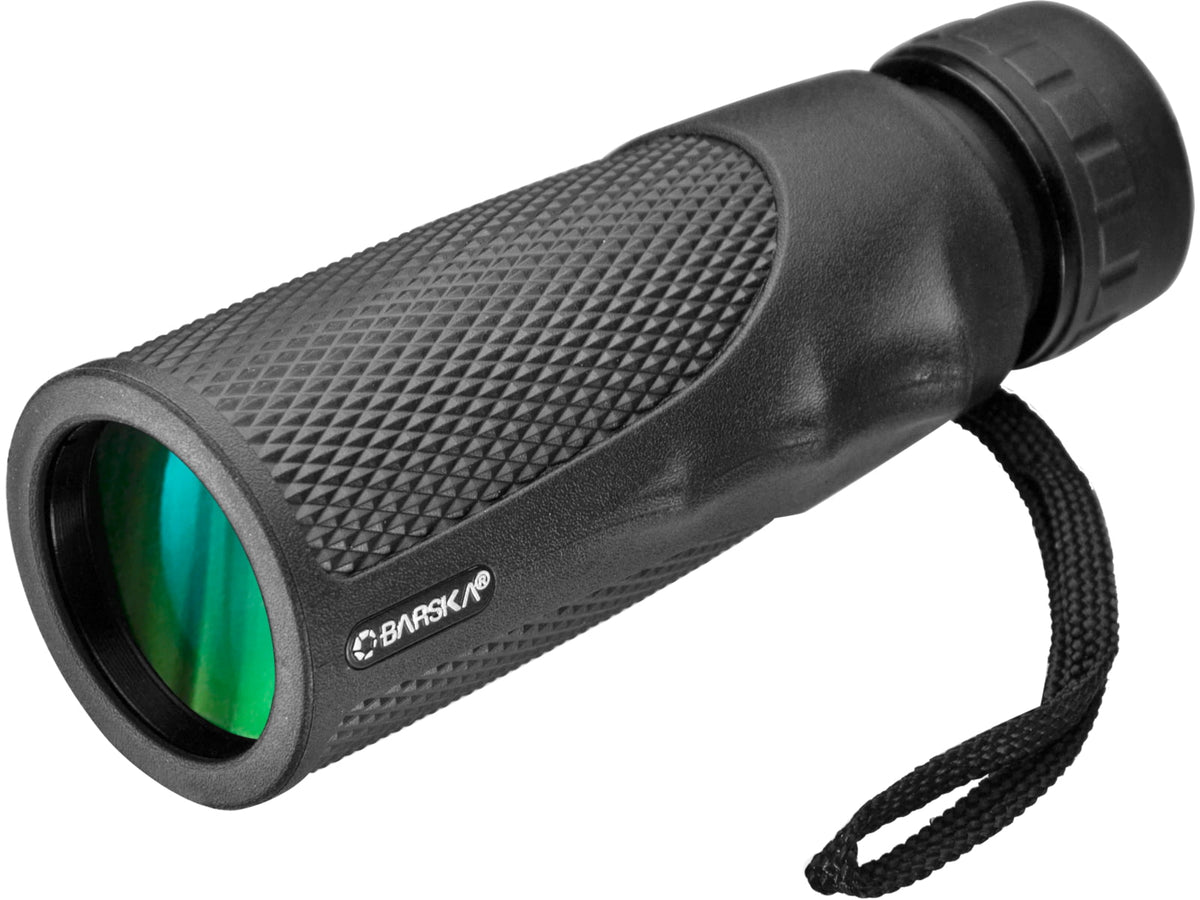 Barska 10x40 Blackhawk Monocular BK7 Green Lens Black AA12132